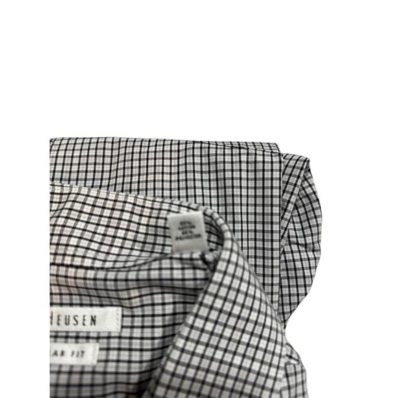 Van Heusen Checked Multicolor Shirt Size 18 34/35 Wrinkle Free Regular Fit NWT - Picture 11 of 15